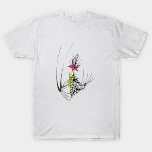 102 Unique Pink Yellow Black White Colorful Abstract Art T-Shirt